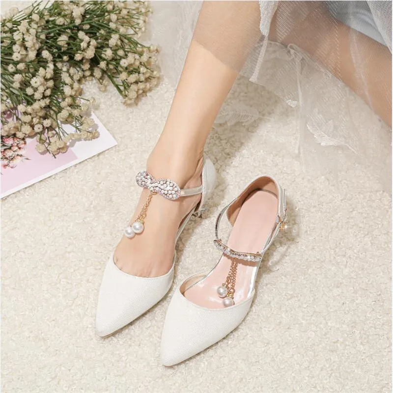 Princess BIG Kids Leather Shoes For Girls Flower Casual Glitter Children High Heel Girls Shoes Butterfly Knot