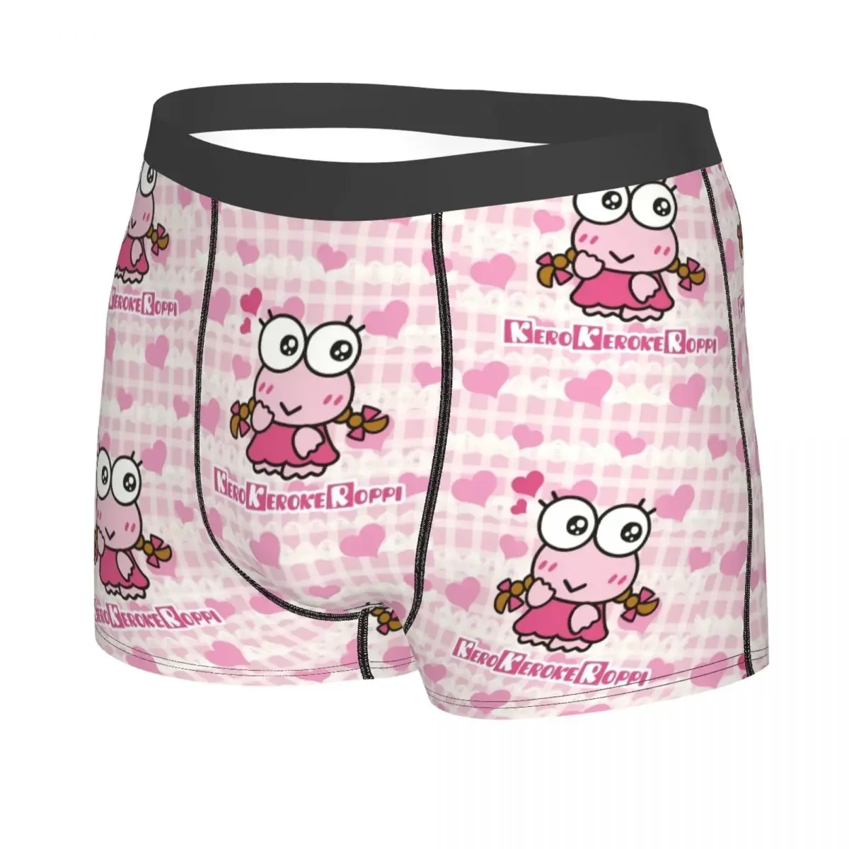 Custom Cartoon Kero Kero Keroppi Sanrio Anime Underwear Men Stretch Boxer Briefs Shorts Panties Soft Underpants For Male