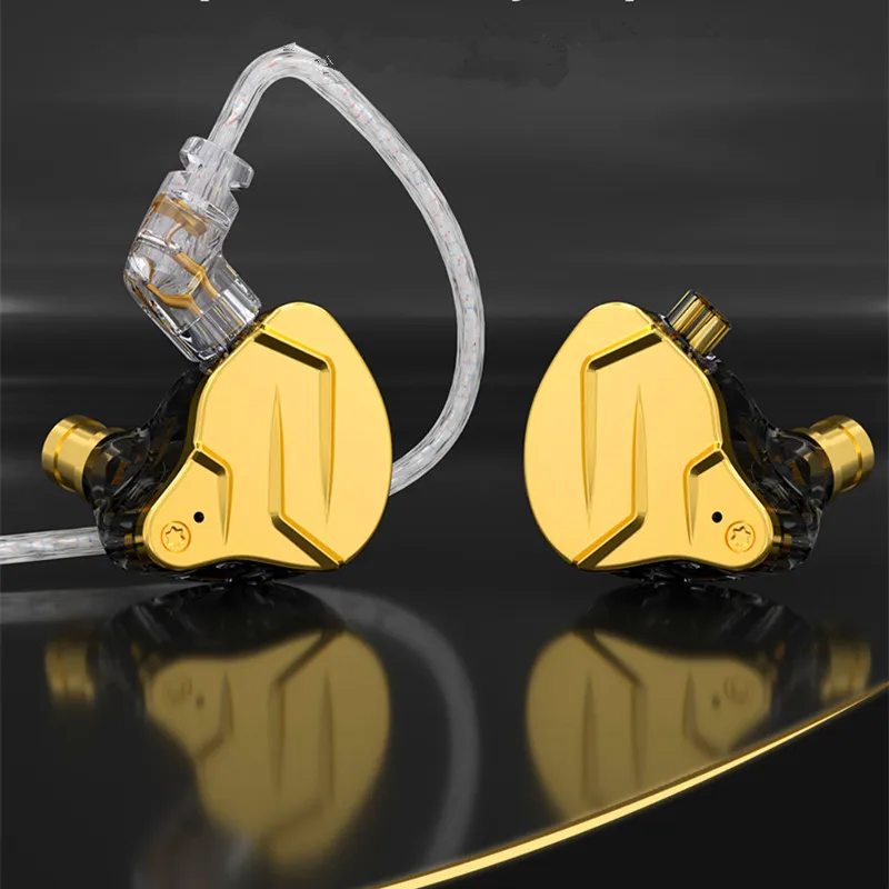 New Kz‑Zsn Pro X Wired In‑Ear Earphones Metal Hybrid 1dd 1ba Earbuds With Mic Gaming Headset For Pc Computer Pubg Hifi Music