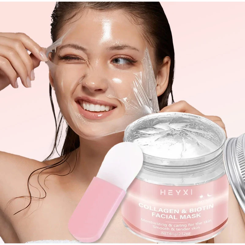 

Женская коллагеновая маска для лица, стойкий увлажняющий коллаген, ночной глубоко увлажняющий крем, ночная маска, увлажняющий желейный крем