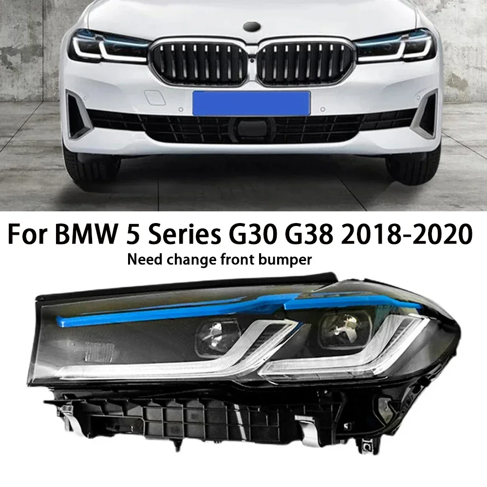

Car Front Lights For BMW G30 LED Headlights G38 2018-2023 5 Series 525i 530i 535i 540i Headlamp DRL Signal Auto Accessories