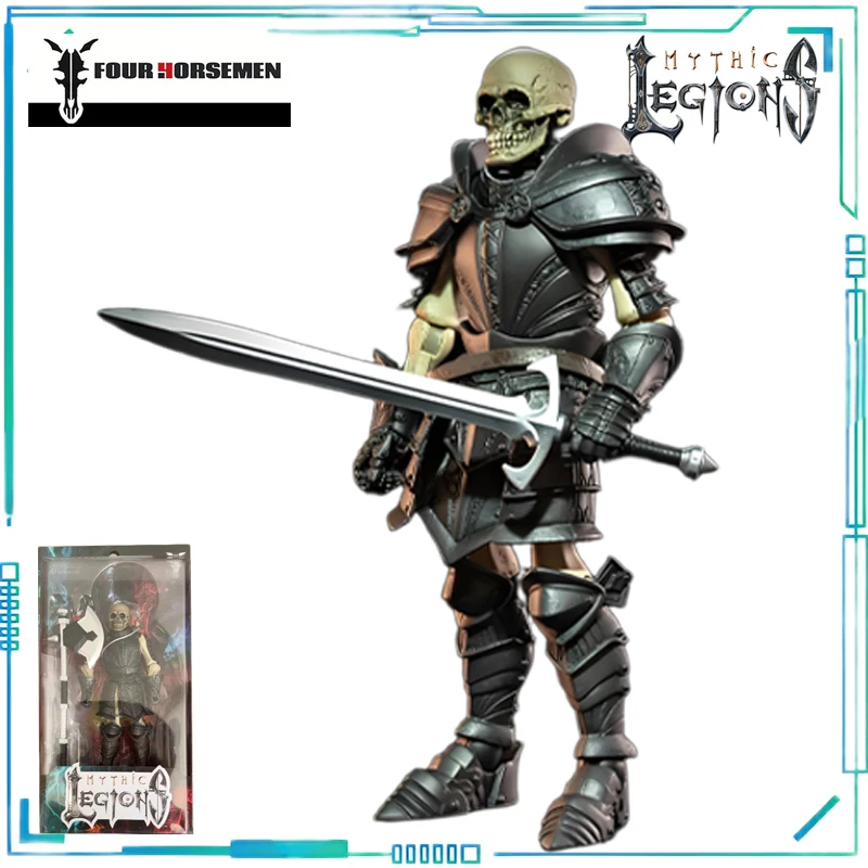 Vier Ruiters Studio's Echte Mythic Legions Serie Zhazhar, Blood Knight, Vitus, Skeleton, Sir Henry Irving Beweegbaar Model Cadeau