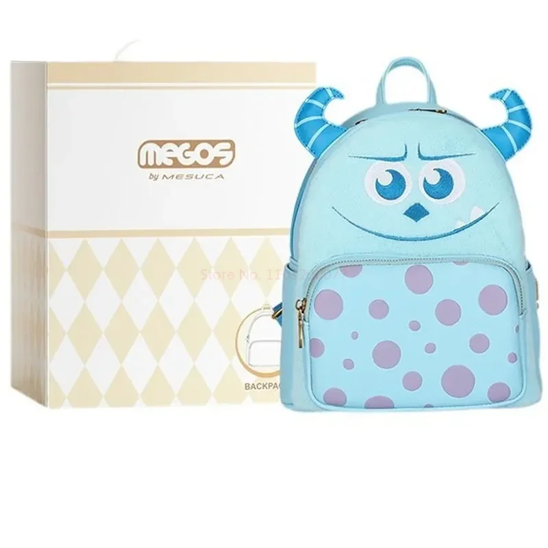 Disney-Mochila De Cuero Pu para niñas, bolso de hombro doble, figuras de Anime, Chip & Dale, Stitch, Lotso, bonito, regalo, novedad de 2024