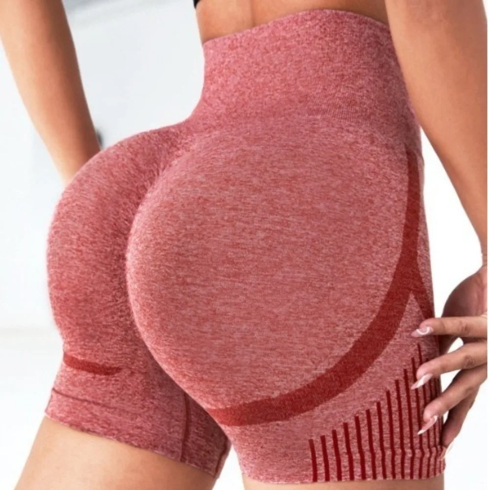 

New High Waist Yoga Shorts Tummy Control Seamless Workout Shorts Butt Lifting Breathable Fitness Shorts Yoga Gym