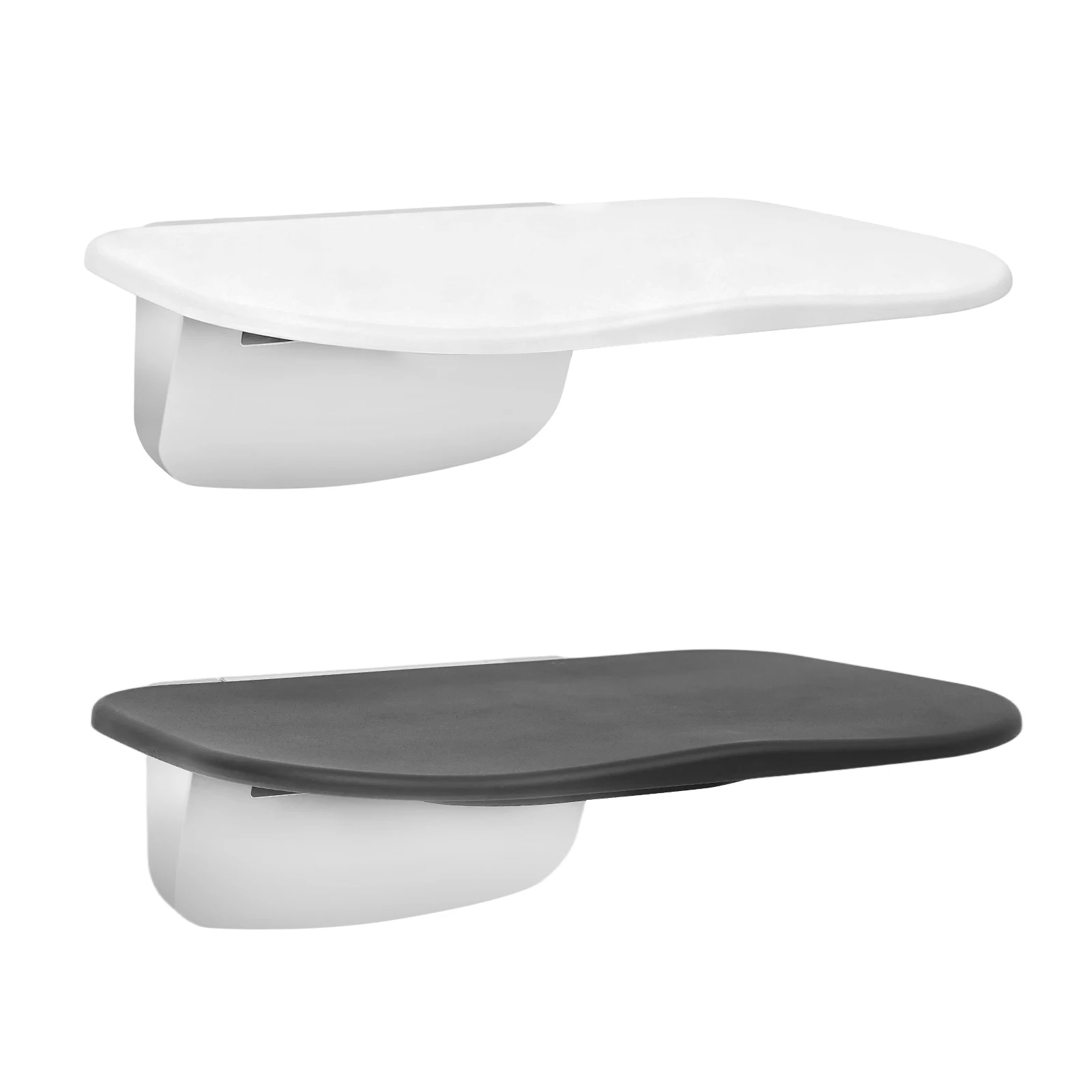 Foldable Bathroom Seat Bench, Wall Mounted Shower Chair 440lbs Load, ABS Slip-Resistant Stool for Elderly Disabled Pregnant Care