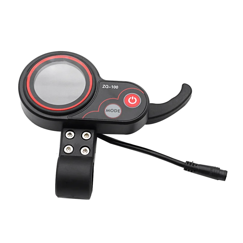 

ZQ-100 Mileage Meter Speed Adjustable Electric Scooter Meter 6 Pin Display for Electric Scooter Dashboard Accessories