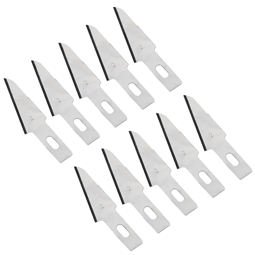 10PCS Precision Cutter Blades Set Hand Tools Arts Craft Hobby Paper Cutting Carving Aluminum Alloy DIY Repair Cutter Blade