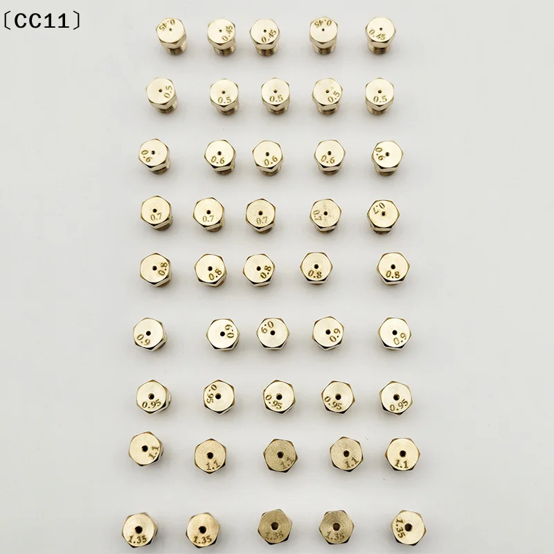 2Pcs Burner Gas Hob LPG- Conversion Kits Jets Brass Nozzle For Kitchen Gas Stove Brass Nozzle Propane Injector Repair Part〔CC11〕