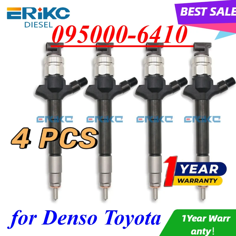 

4PC 095000-6410 Форсунка дизельного топлива 095000-6411 для TOYOTA AURIS 23670-0R190 23670-0R140 23670-0R030 Автомобильный распылитель