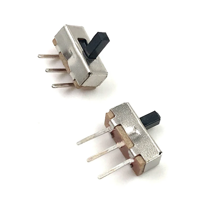 5PCS High quality toggle switch SS12D00 Interruptor on-off mini Slide Switch 3pin 1P2T 2 Position Handle length:4MM