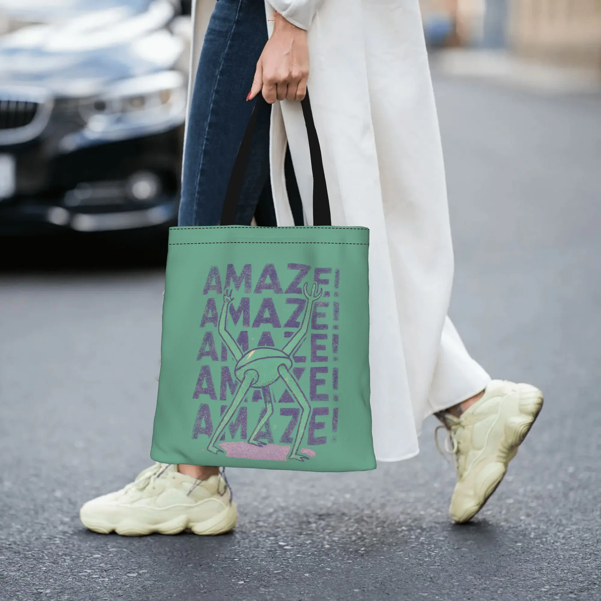 

Сумка-шоппер Project Hail Mary 3 из холщовой ткани, идеально подходит для покупок, женская сумка с верхней ручкой