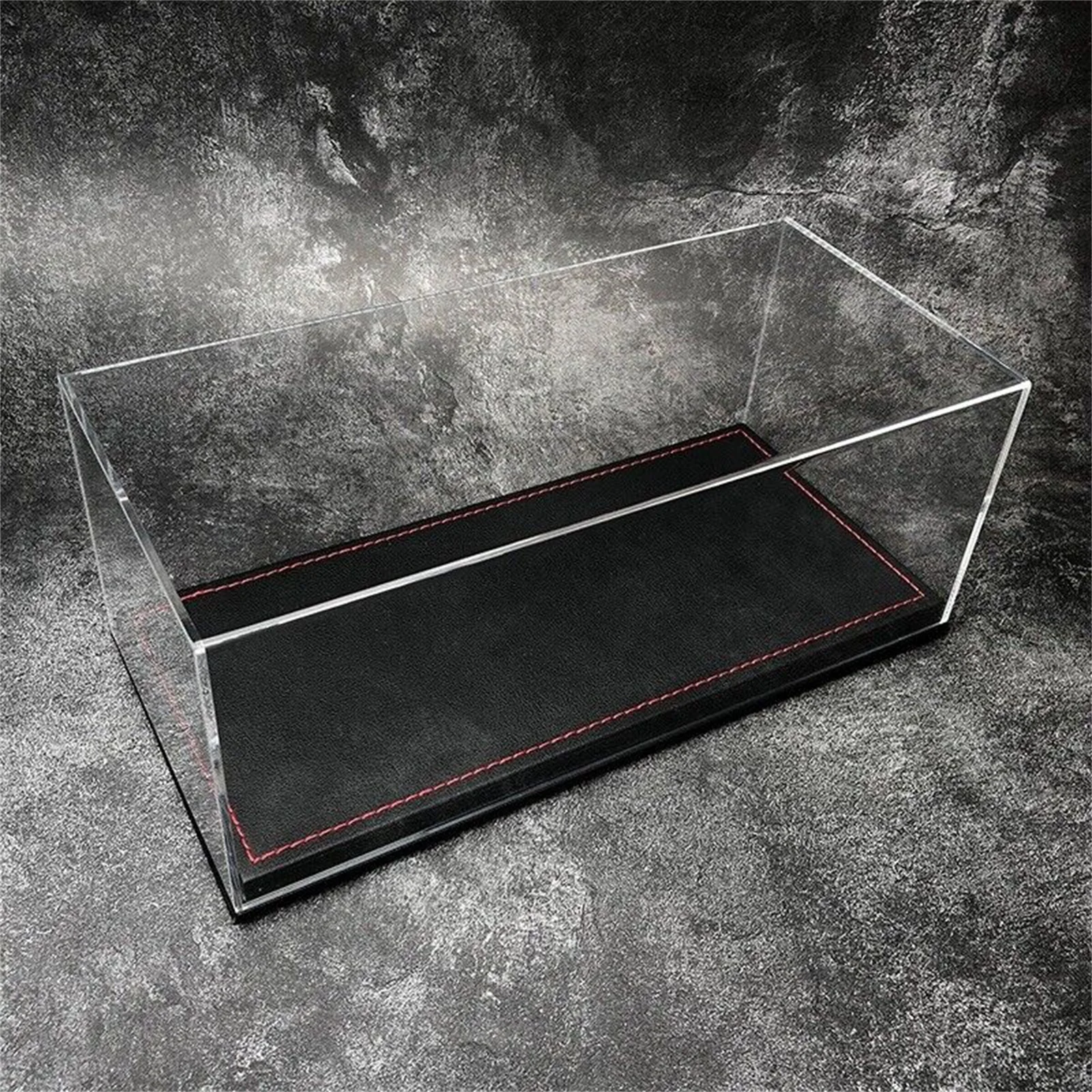 New Acrylic Display case show case With black PU Leather Base For 1/18 RC Car Model FOR RC Trucks Models Collection