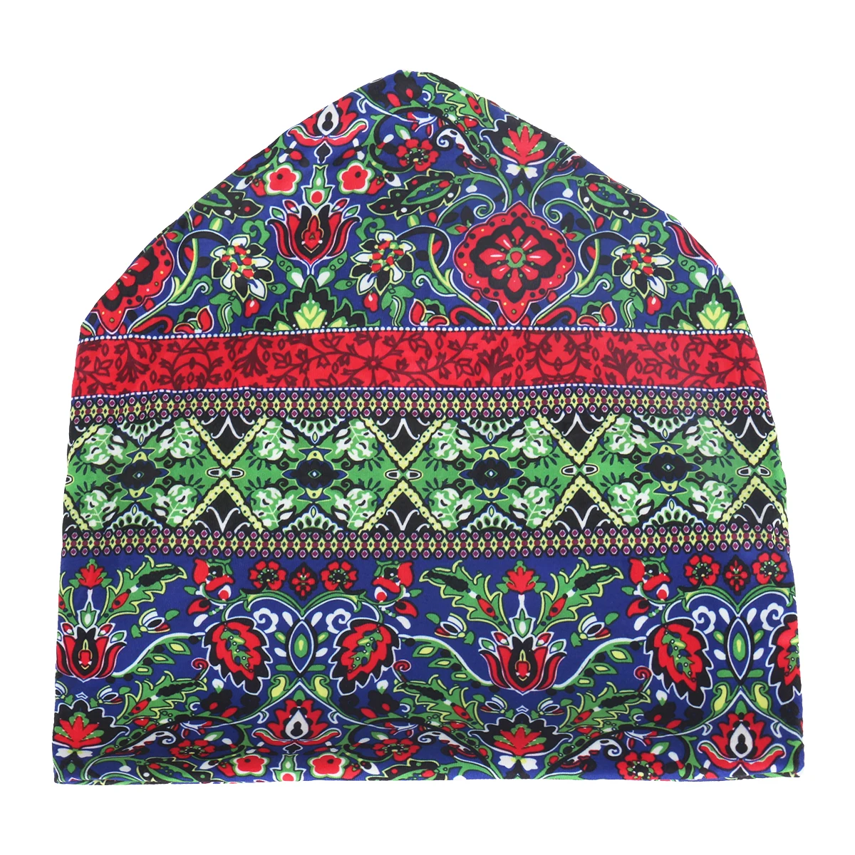 Musterhut im Ethno-Stil, Beanie-Mütze, Skullcap, Kopfbedeckung, Hut – Detail 4