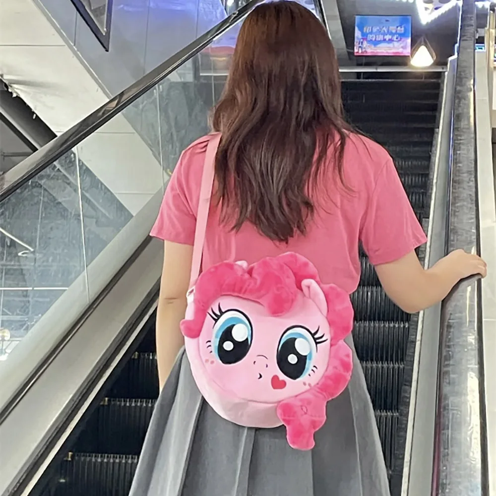 My Little Pony Kawaii Pinkie Pie Plush Bags Cute Cartoon Messenger Bag Large Capacity Satchel Fashion Backpacks Gift For Friends