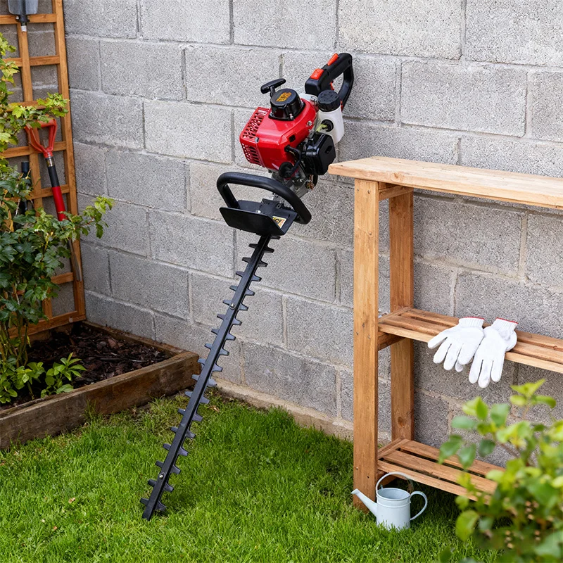 2 السكتة الدماغية أداة تشذيب التحوط شفرة مزدوجة حديقة التحوط القاطع متعددة الوظائف في الهواء الطلق آلة تشذيب لشجرة الشاي والشجيرة التشذيب