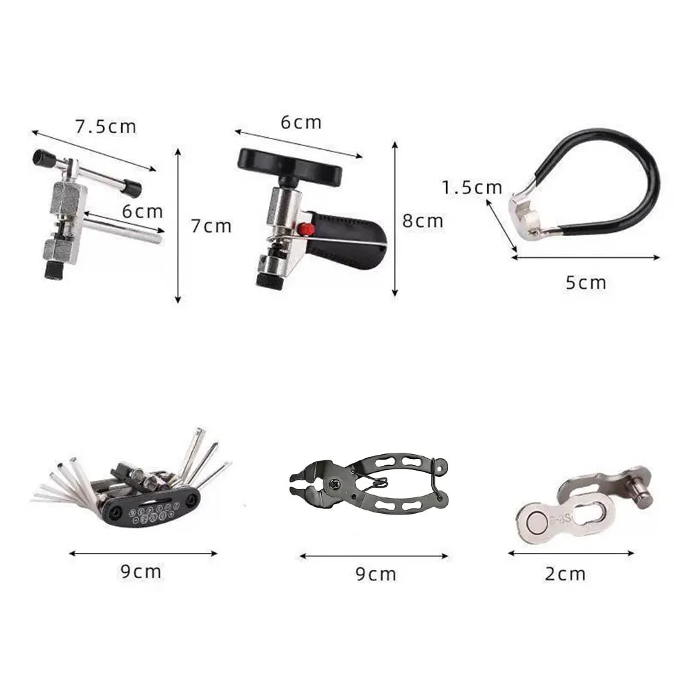 1pcs Bike Repair Tool,Cassette Remover Wrench Crank Puller Extractor Bottom Bracket Freewheel Remover Link Pliers Chain Breaker view 5