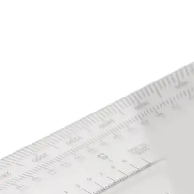 Flexible Map Scale Protractor 1:25000 1:50000 1:100000 MGRS USNG Transparent PP Plastic Ruler For Construction Engineering Surve