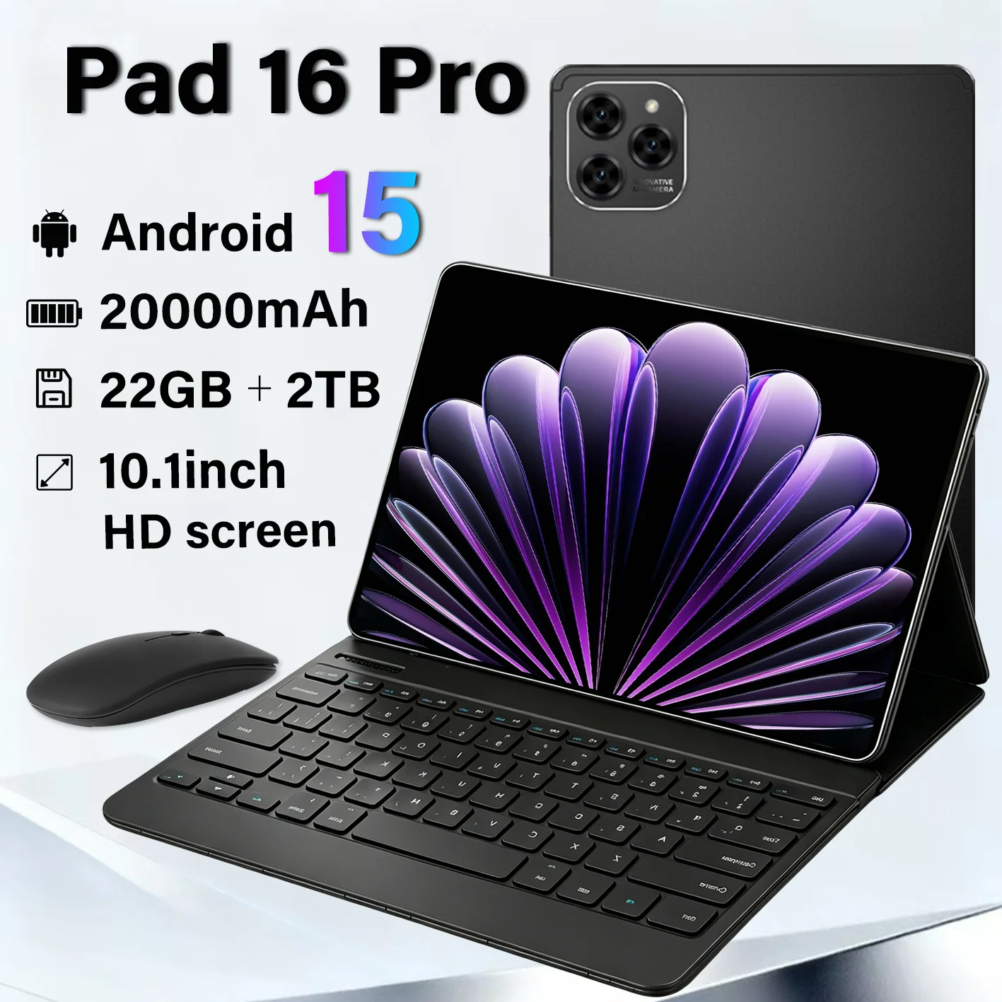

New Tablet PC Pad 16 Pro Global Version 10.1 inch HD Screen Dual SIM RAM2TB Gaming Tablets Android Large Memory