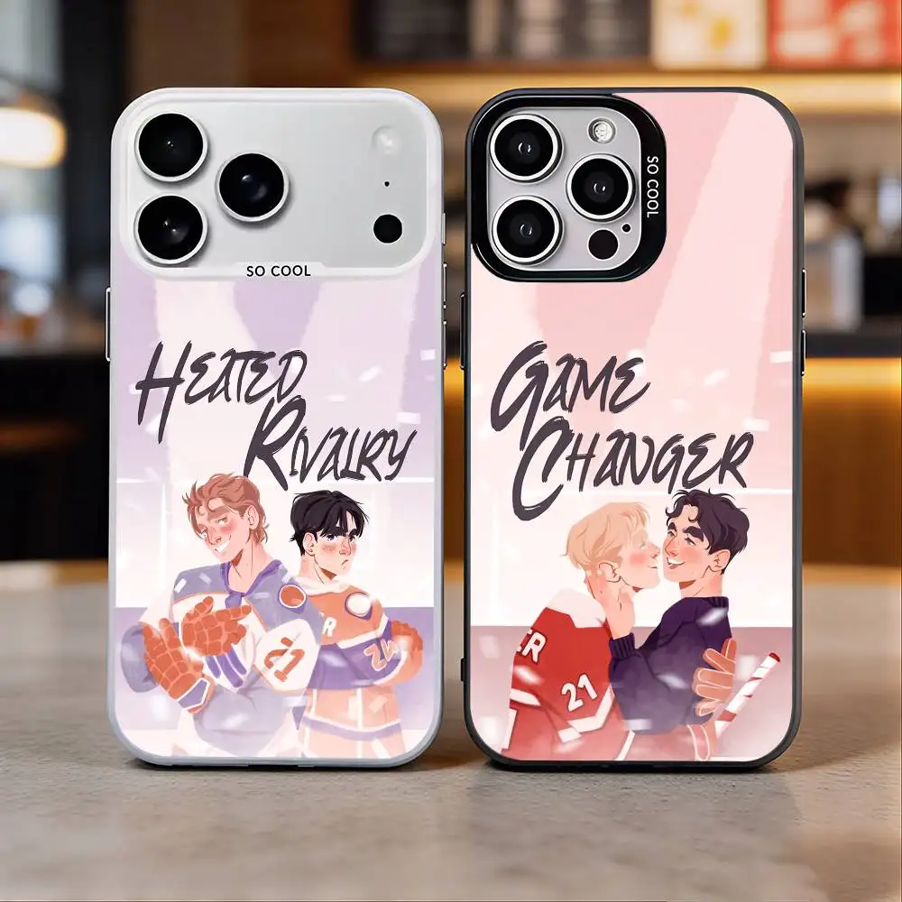 Heated Rivalry S-Shane Hollander I-Ilya Rozanov Phone Case For iPhone 17, 16,15,14,13,12Plus,Pro Max,Colorful Silver Funda Cover
