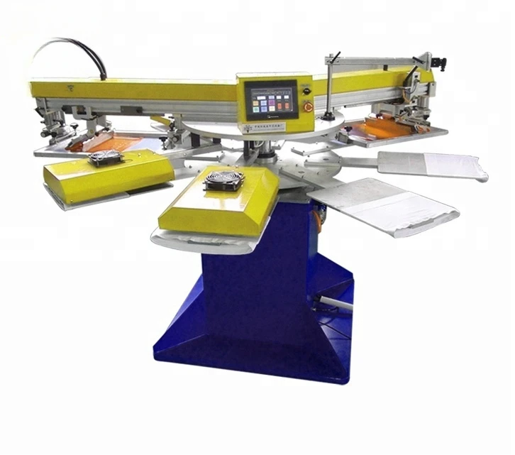 For2 Color Octopus Automatic Screen Printing Machine