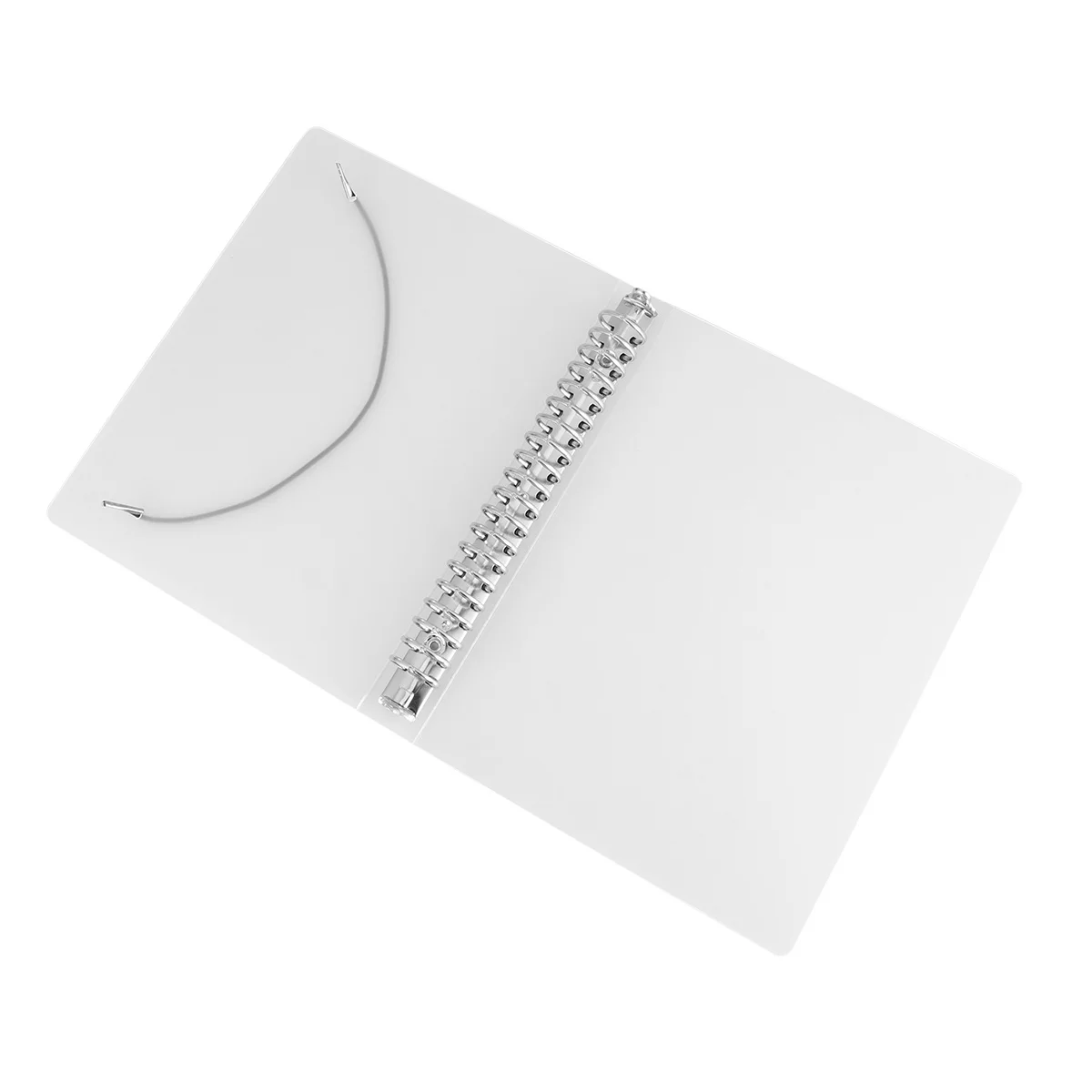 

2pcs A5 Plastic Transparent Clipboard File Holder Elastic Rope Smooth Edges Lightweight For School Office Medical Use Paper