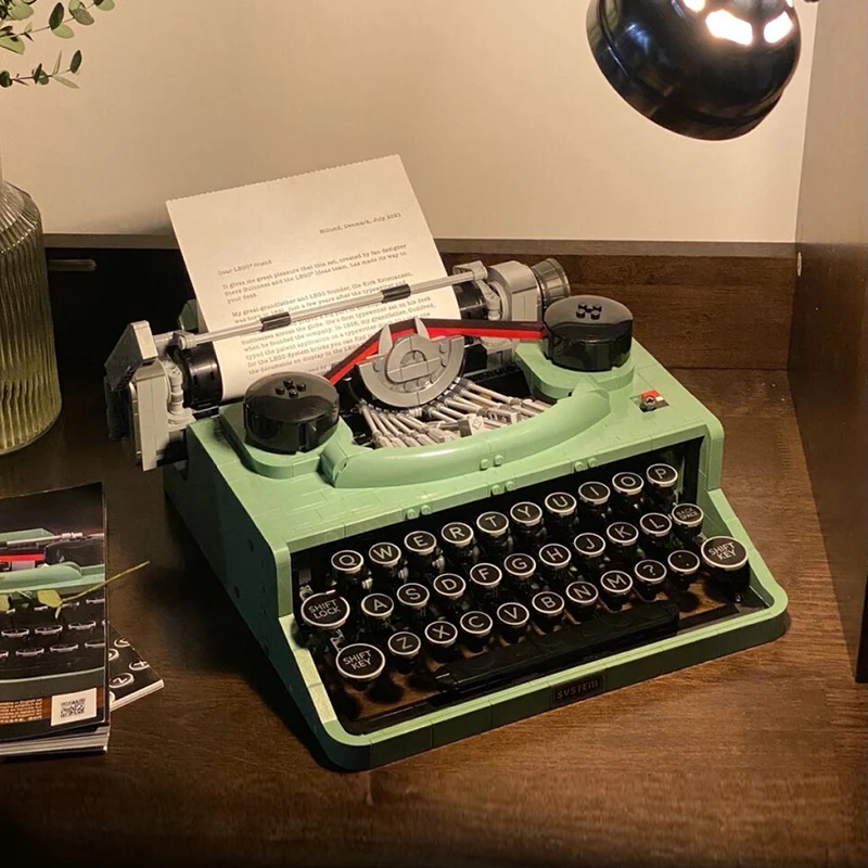 

Конструктор Ideas Typewriter 21327: Коллекционная ретро-модель пишущей машинки для взрослых, уникальный подарок для детей, украшение для дома