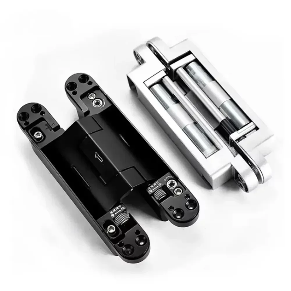 Silent Close Hydraulic Adjustable Hinge Folding Invisible Mounting Automatic Door Closing Device Furniture Fittings Adjustable