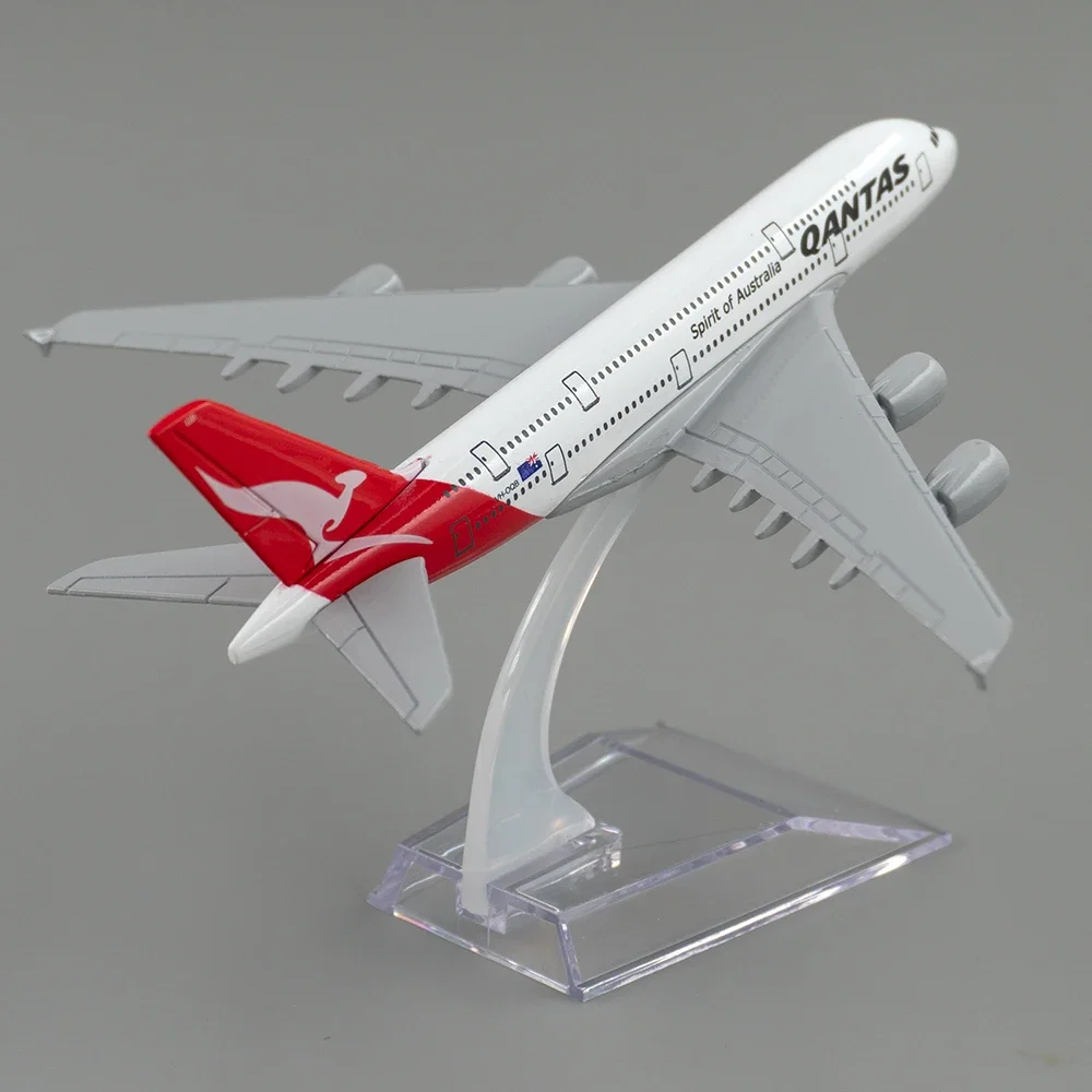 

1/400 Scale Aircraft Airbus A380 Spirit of Australia Qantas 16cm Alloy Airplane Model Toy for Children Xmas Gift Collection
