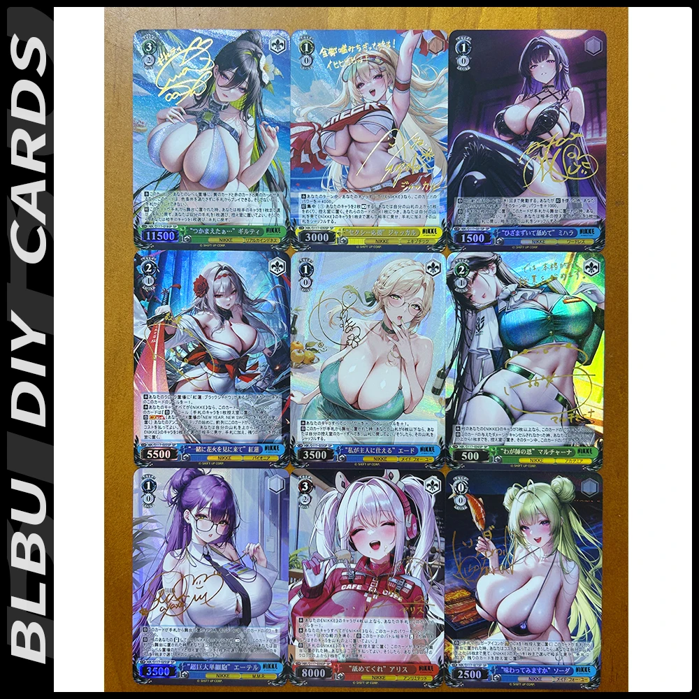 

BLBU WS Cards NIKKE SP6 Weiss Schwarz Card NIKKE SEC SSP Sexy Swimsuit ACG Weib Game Signature Card Diy Anime Collectible Cards