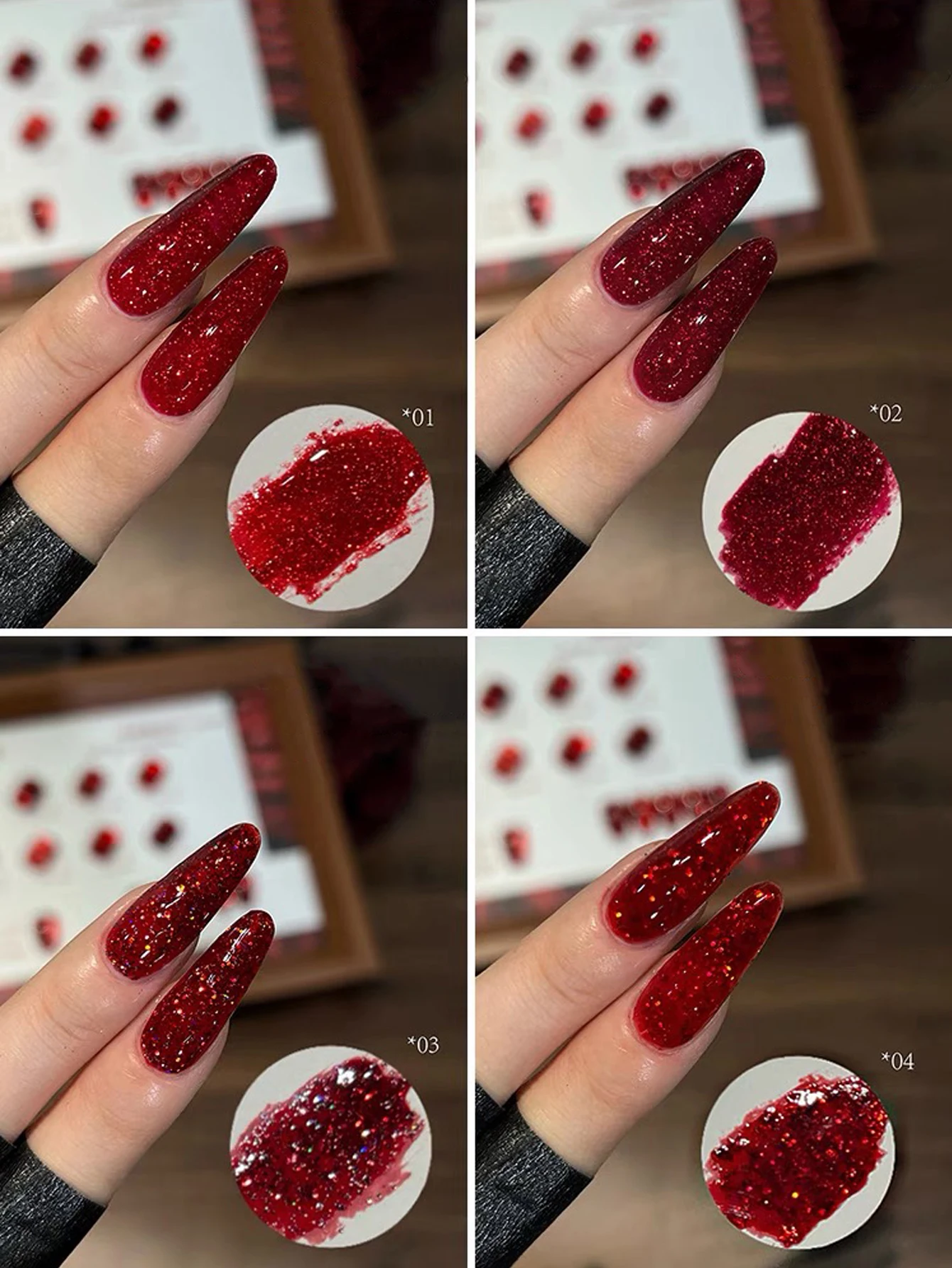 1-9 szt. 15ml Jesienny Lakier do Paznokci Żelowy Efekt Diamentu Kota Oko UV LED Utwardzanie Prezent dla Kobiet na Święta Zestaw do Samodzielnego Zdobienia Paznokci Codzienne Artykuły DIY