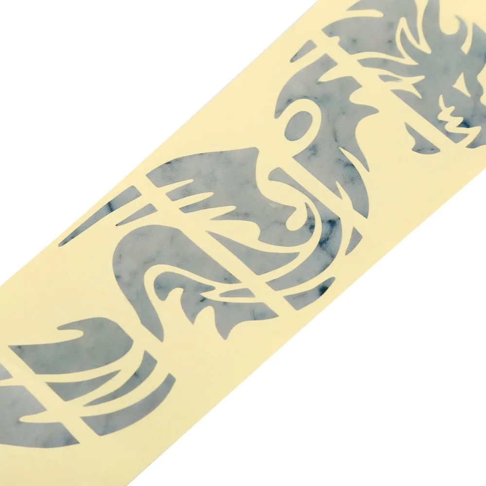 3PCS Dragon Pattern Guitar Inlay Stickers Paper + Adhesive Sticker Self-Adhesive Fretboard Stickers Multicolored