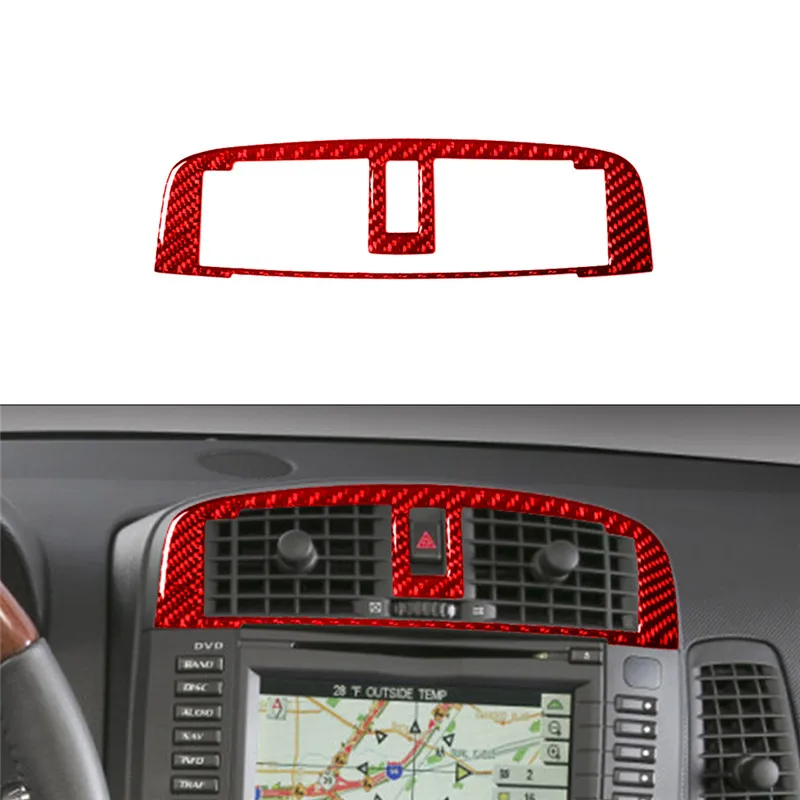 

For Cadillac CTS 2003-2007 With Navigation System Car Central Vent Frame Carbon Fiber Sticker