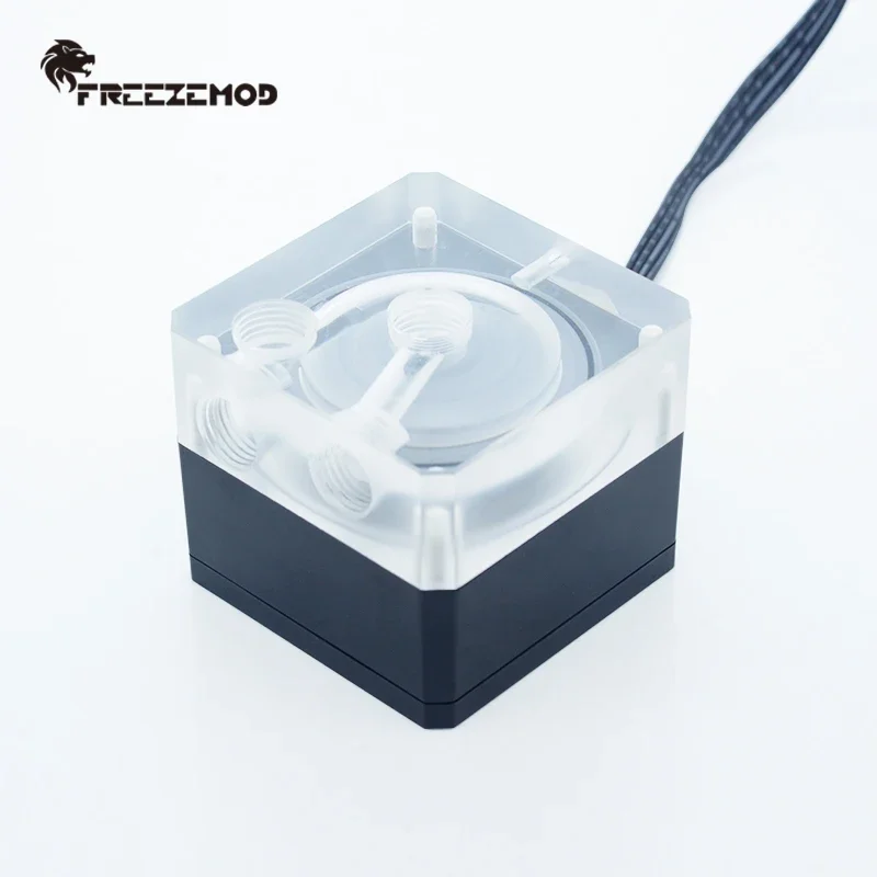 FREEZEMOD computer water cooler water pump magnetic levitation ultra-quiet PMW speed regulation dual-way in and out. PU-FXDDC18W