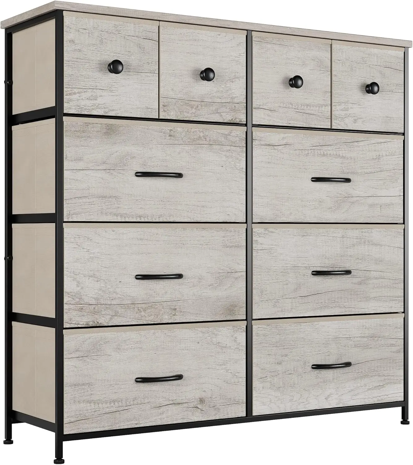 

Nicehill Dresser for Bedroom with 10 Drawers, Storage Drawer Organizer, Tall Chest of Drawers for Closet, Living Room, Hallway,