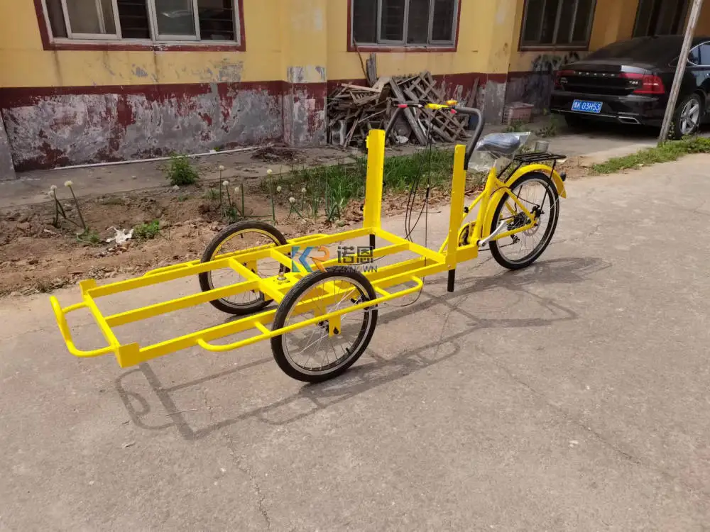 KN-T01C Pedal and Electric Coffee Bike Cargo Tricycle Bike Frame on Popular Sale.