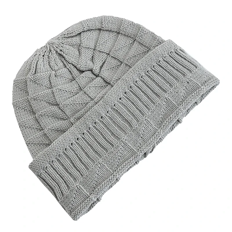 Vendita calda cappello invernale di dimensioni lunghe berretti casual da strada autunnali giornalieri per le donne berretto a cuffia solido