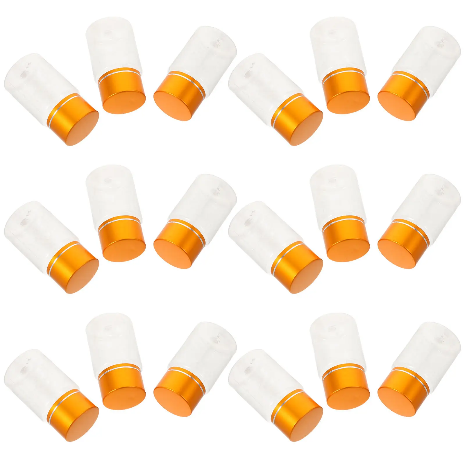 20Pcs Clear Pill Bottles Airtight Sealed Plastic Medicine Jars Leakproof Travel Containers for Powder Supplements Home Medicine