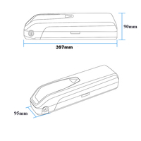 Removable 48V 12Ah 14Ah Down Tube Battery Pack for VARUN M26 Orbi Fafrees F28 MT ANCHEER 500W Totguard AN5858 Electric Bicycle