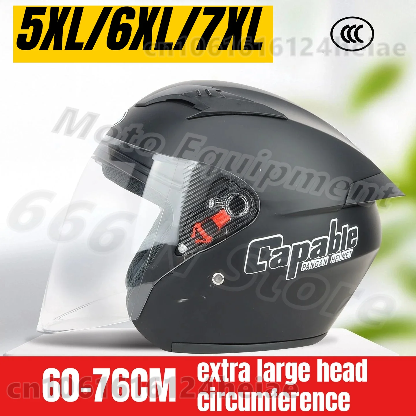 

5XL 6XL 7XL Big Size Unisex Motorcycle Helmet Big Head Circumference 60-76cm Riding Safety Helmet All Seasons