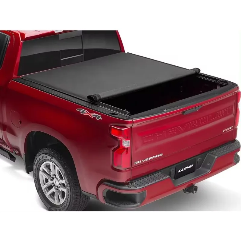 Waterproof PVC Soft Cover Truck Bed Cover Tonneau Cover for America Pickups Chevrolet Silverado 1500 F150 Colorado