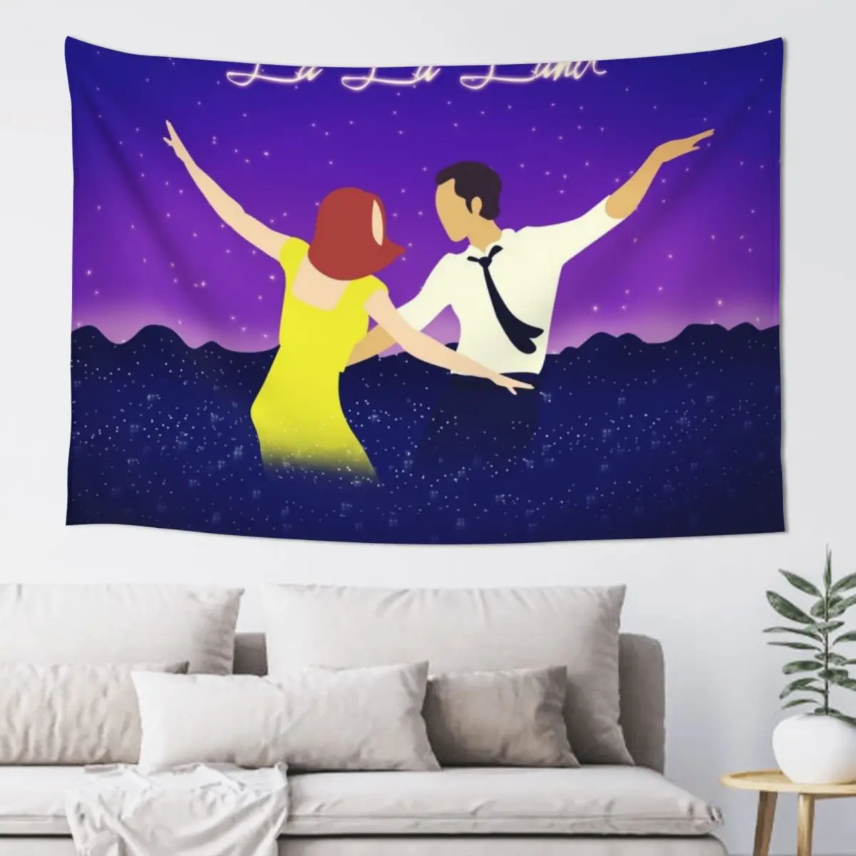 

La La Land - City of Stars Tapestry Room Decorator Art Mural Aesthetic Home Decor Tapestry