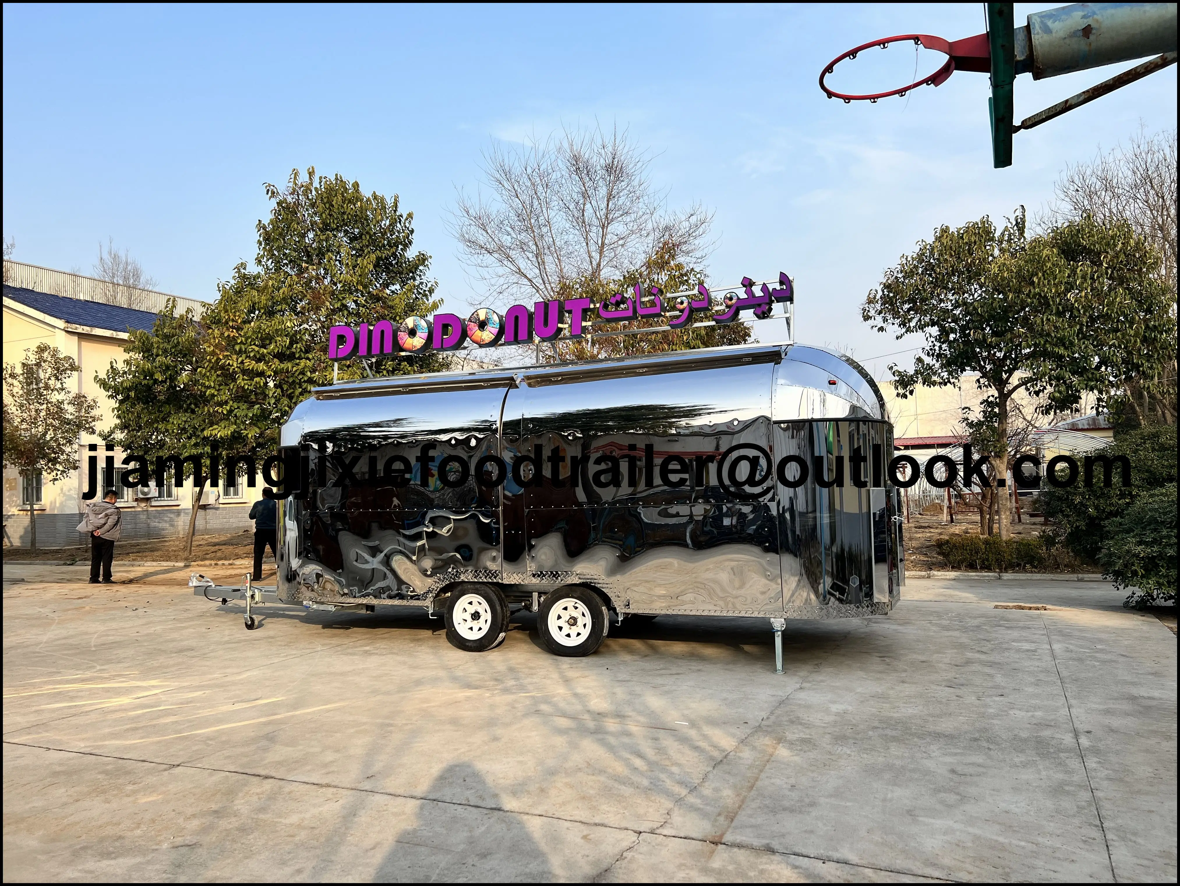 

Hot Sale Catering Concession Trailer Hotdog Ice Cream Cart Fast Food Cart Mobile Bar Kitchen Food Truck Trailer