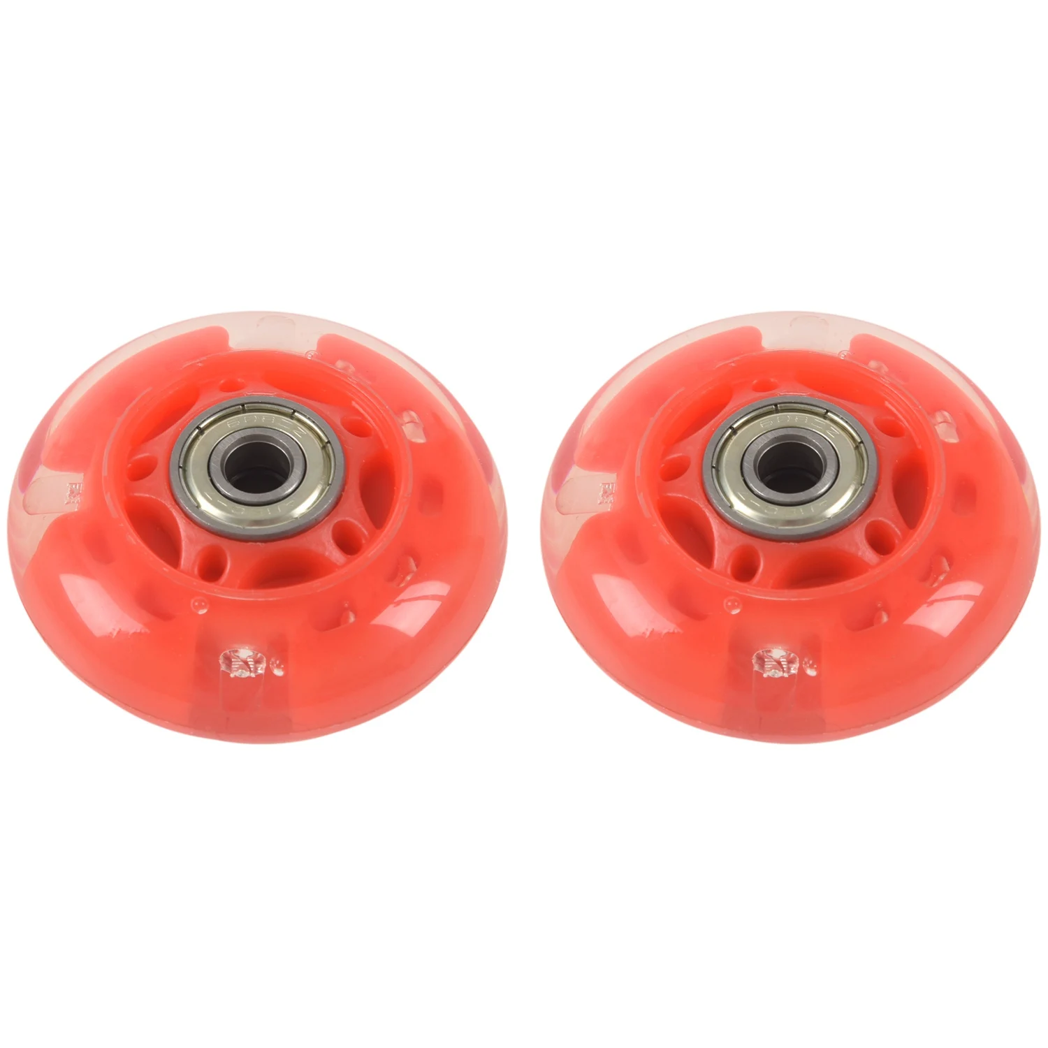 *N21R 1 Paar 8 mm Durchmesser 608ZZ Lager Inline Scooter Skating Skate Wheel Rot