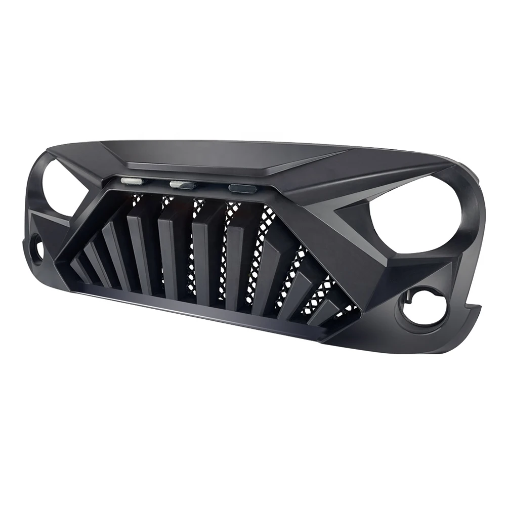 Modified Front Racing Grille Grills Fit For Jeep Wrangler Jk 2007-2017 Mesh Mask Cover Auto Grill Grills Exterior Car Accesories