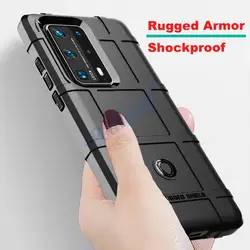 New For Huawei P40 Pro  Case Rugged Armor Shockproof Cover For Huawei P40 Pro  Soft Silicon Protection Cover