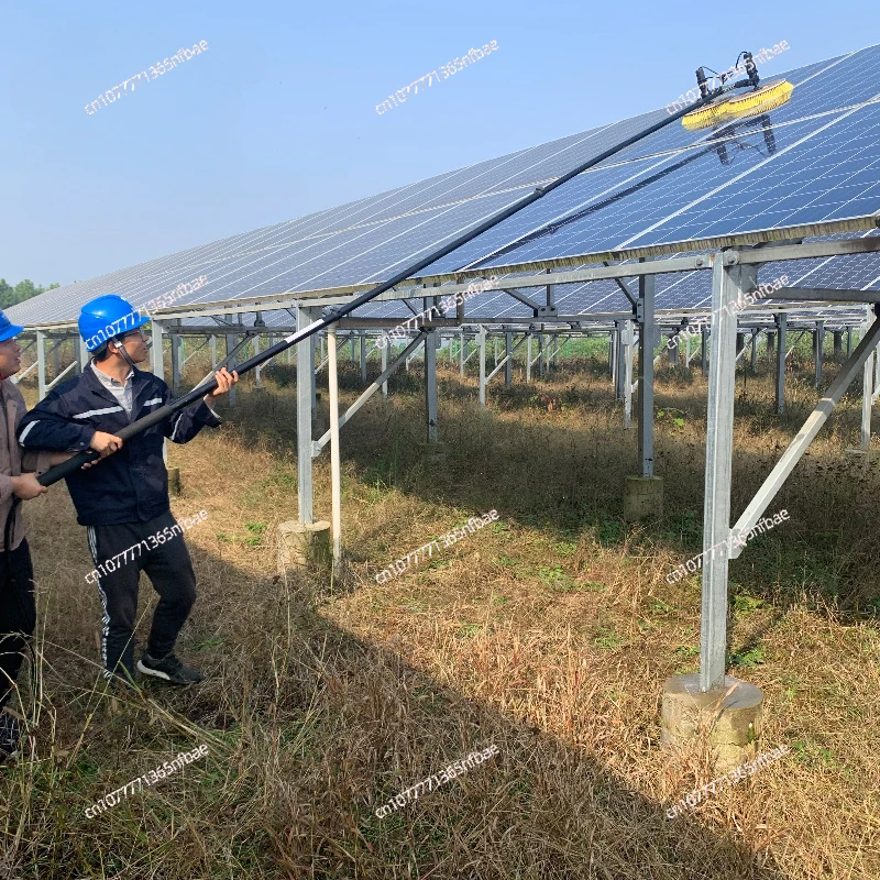 Draagbare Zonnepaneel Reiniging Roterende Borstel