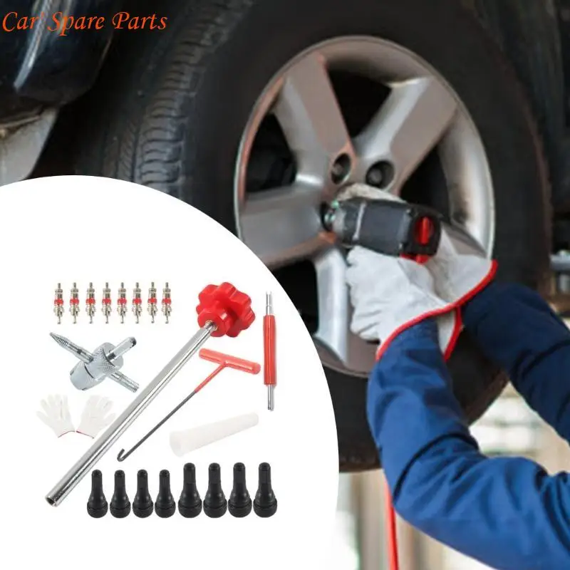 

Y4UA 22pcs Car Tire Repair set Efficient Puncture Fixing Tool set for Emergency Use