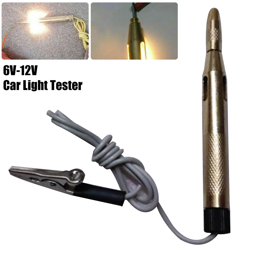 6V-24V Diagnostic Tools Detector Probe Light System Test DC Copper Auto Car Light Circuit Tester Lamp Voltage Test