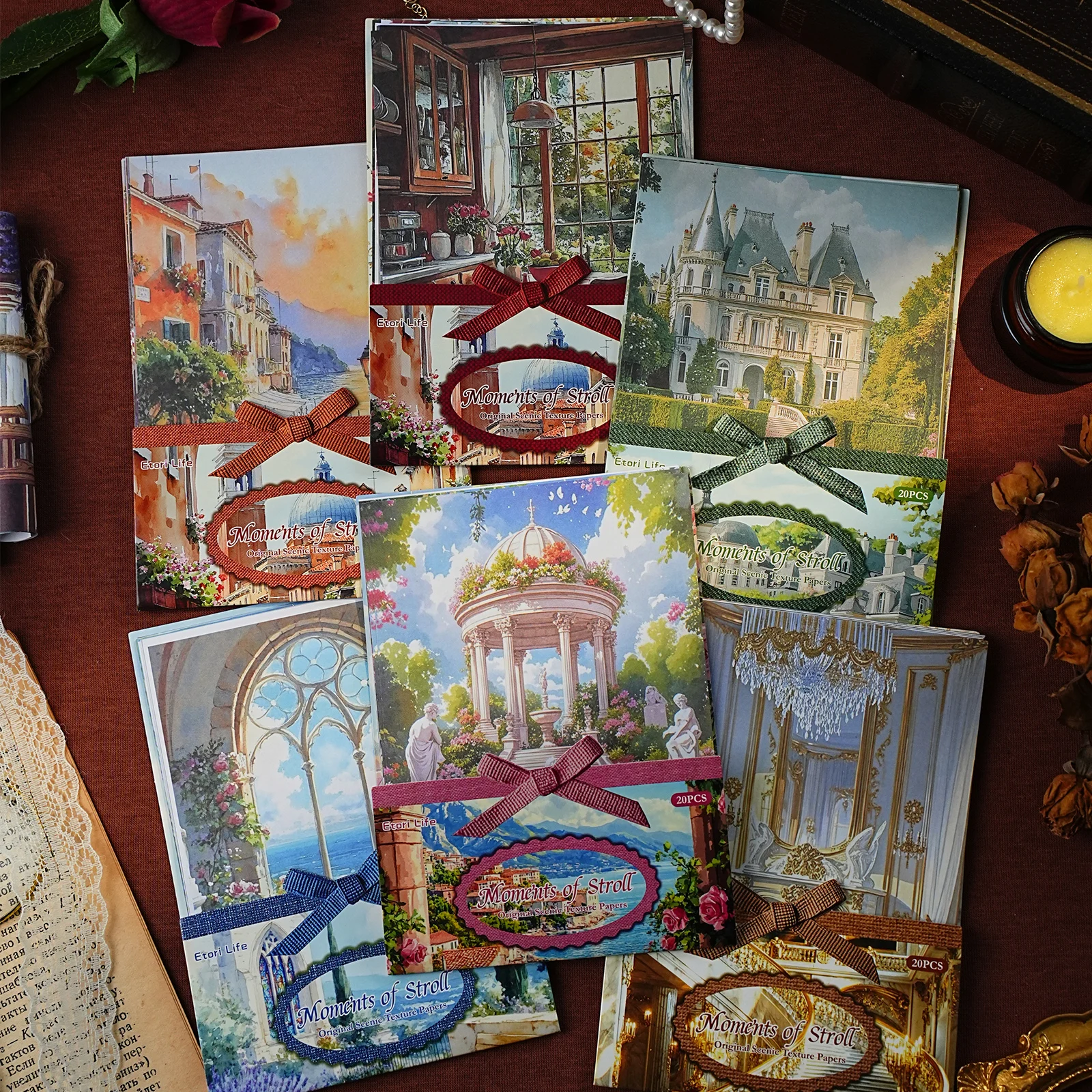 20 قطعة/الحزمة أربعة مواسم المناظر الطبيعية المواد ورقة ديكور ألبوم اليوميات سكرابوكينغ المواد ورق خلفية لوازم المجلات غير المرغوب فيه #6