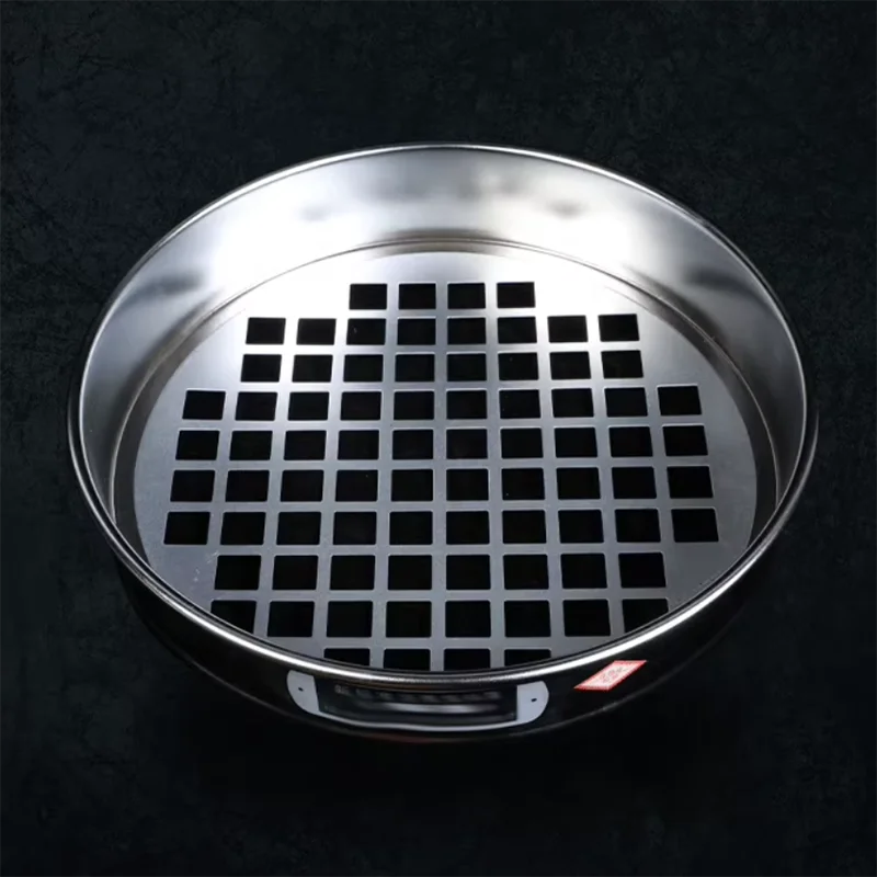 Square hole sand and gravel sieve soil sieve 30cm standard sieve asphalt aggregate punch frame sieve gravel sieve